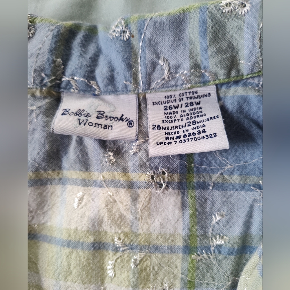 BOBBIE BROOKS Ladies Button Up Blouse Size 26/28W. Short Sleeves. - Picture 2 of 4